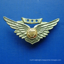 Custome Zinc Alloy Silver or Gold Plated Lapel Pin (GZHY-BADGE-026)